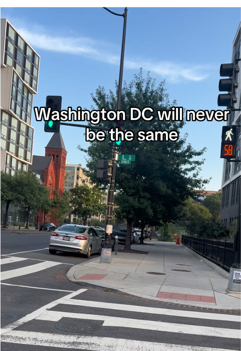 7:00pm August 16 2025 #washington #dc #viral #fyp #nw 