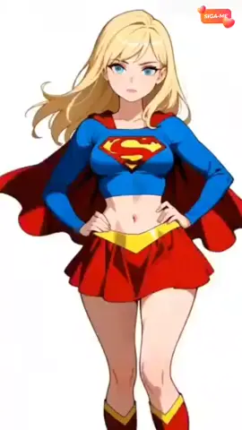 super girl na vida real #ia #viraltiktok #cartoons #reallife 