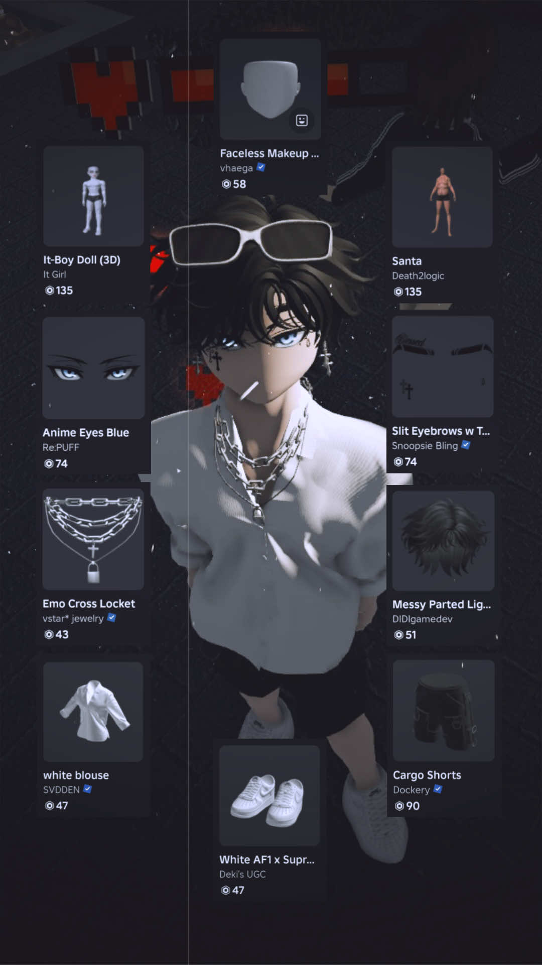 Simple but elegance ~  Aku spill yang putih dulu yaaa, masih banyaak yang lain kokk. Jadi ditunggu ajaa 😎 Body [It-Boy Doll 3D + Santa] Yang mau joki ava, boleh dm aku yaaa^^ Testi? banyaakk!! 🔥 cr : @𝐘𝐚𝐧𝐧𝐳𝐳'𝐩𝐫𝐬𝐭  #roblox #robloxoutfits #robloxoutfitideas 