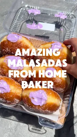 These malasadas (referred to as ube donuts) were the bomb. I ordered them from @breadroyale !! Via FB marketplace but you can order off IG as well through dm. They reminded me of the ones from Big island 🤩 #austintx #austinfoodadventures #atxfoodtime
