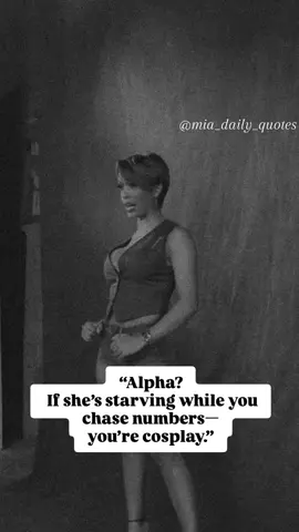Stop calling yourself a man if loyalty, discipline, and provision still scare you. Masculinity ain’t vibes—it’s responsibility. If you can’t lead yourself, don’t ask a woman to follow. Don’t call yourself alpha if your woman’s starving emotionally while you chasing numbers. Discipline makes a man, not his DMs. Money don’t validate a woman—it reveals your confidence. And if you keep planting seeds in women you don’t want, don’t cry about the harvest. Masculinity without accountability is just cosplay. 🗣 Cristina Mackey  #DatingStandards #MasculinityCheck #HighValueWomen #NoBrokeEnergy #AlphaEnergy              