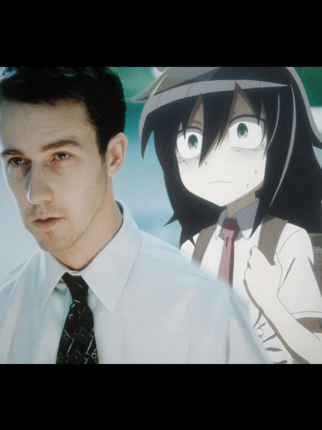 me and who #narratorfightclub #tomokokuroki #fightclub #tylerdurden #tomoko  #watamote #animeedit #meandwho 