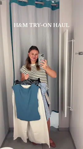 H&M Try-On Haul for transitioning into fall 🩵🍂 #hmhaul #hmtryonhaul #tryonhaul #hmshopping 