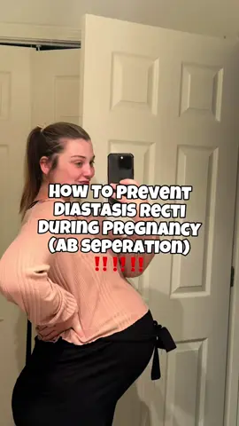 Listen to me ladies…you can’t prevent it-it happens in 100% of full term pregnancies!! And that’s okay-it happens for a reason! Let me help you restore your core :) #diastasisrectiexercises 