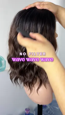 Wavy wig!! Thin top wig!🤩🌊🏝️#wave #lacewig #wavywig #lacehair #bob 