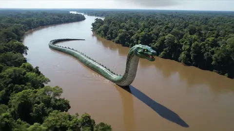 Giant dragon snake of the Amazon river #snake #dragon #amazon #jungle #scary 