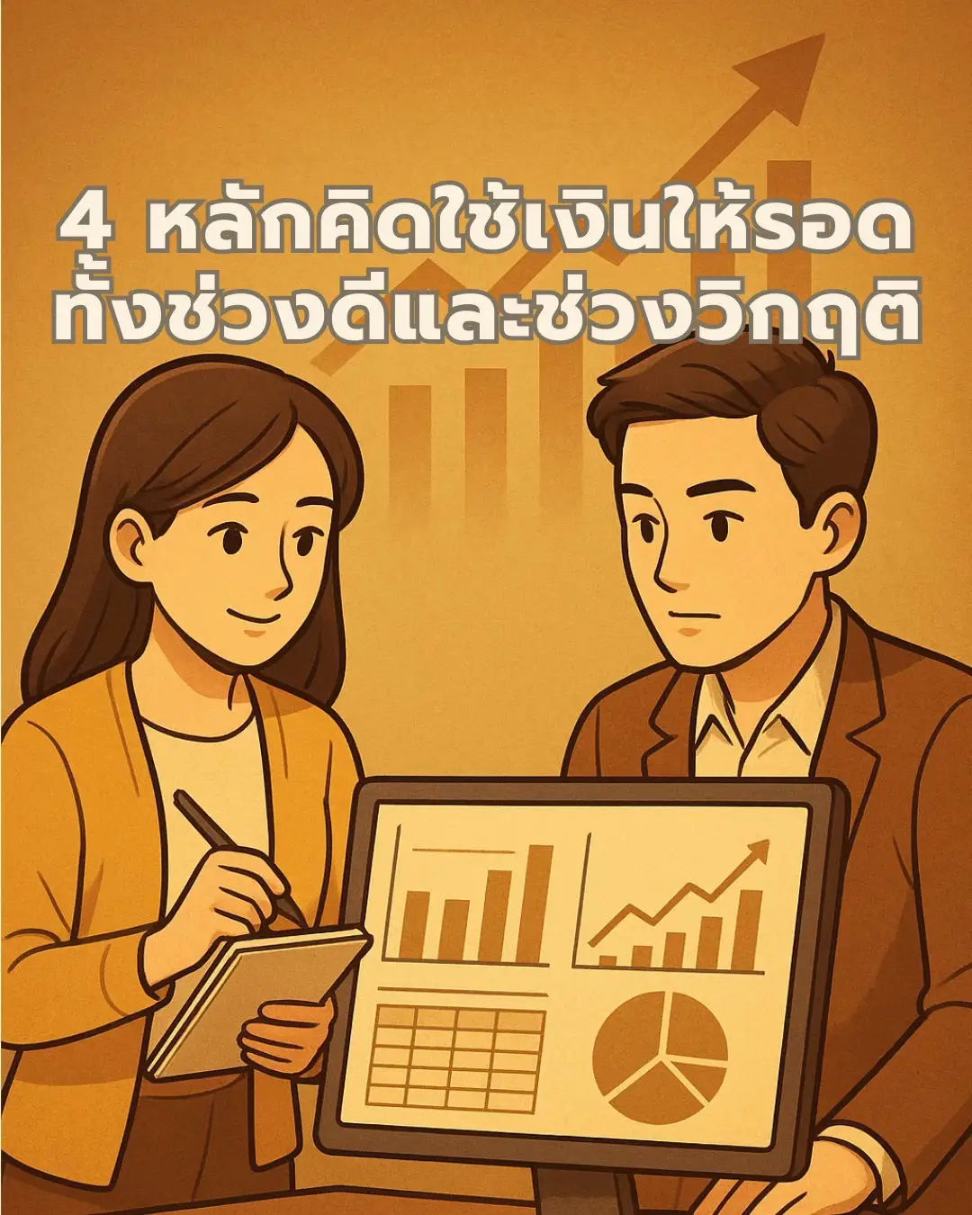 เศรษฐกิจมีขึ้นมีลง แต่ถ้าคุณวางแผนการใช้เงินให้ดี  คุณจะอยู่รอดได้ทั้งช่วงที่โลกสวย และช่วงที่โลกโหด 1️⃣ ใช้เงินน้อยกว่าที่หาได้เสมอ ไม่ว่ารายได้จะเพิ่มแค่ไหน ให้รักษาสัดส่วนการใช้จ่ายให้ต่ำกว่ารายได้เสมอ แล้วนำส่วนต่างไปออมและลงทุน 2️⃣ แยกเงินใช้-เงินออม-เงินลงทุนชัดเจน บัญชีเงินใช้คือเพื่อความจำเป็นและความสุขปัจจุบัน บัญชีเงินออมคืองบกันชน บัญชีเงินลงทุนคืออนาคต 3️⃣ สร้างกองทุนฉุกเฉินให้พอใช้ 6–12 เดือน เมื่อเจอวิกฤติ คุณจะไม่ต้องขายทรัพย์สินหรือเป็นหนี้เพราะขาดสภาพคล่อง 4️⃣ ลงทุนในสิ่งที่เข้าใจและมีมูลค่า อย่าเสี่ยงเกินความรู้ อย่าลงทุนเพราะกระแส จงเลือกสิ่งที่คุณเข้าใจและมั่นใจว่ามีคุณค่าในระยะยาว เงินคือเครื่องมือ ไม่ใช่เป้าหมาย ถ้าคุณใช้มันอย่างมีสติและมีแผน  คุณจะไม่เพียงแต่อยู่รอด แต่ยังเติบโตได้ใน ทุกสถานการณ์ คุณใช้หลักคิดไหนอยู่แล้วบ้าง? หรือมีหลักคิดของคุณเอง? คอมเมนต์แชร์กันนะคะ 👇 #เงินคือเครื่องมือ #วางแผนการเงิน  #ลงทุนอย่างมีเป้าหมาย #วินัยการเงิน #มุกการเงิน 