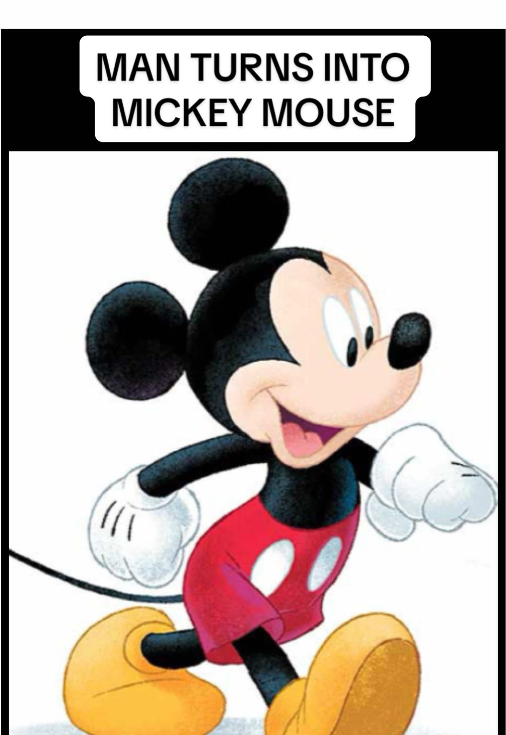 Man turns into Mickey Mouse after meeting a river otter.  #funny #hilarious #laugh #man  #riverotter #river #fyppppppppppppppppppppppp #laughoutloud #mickeymouse 