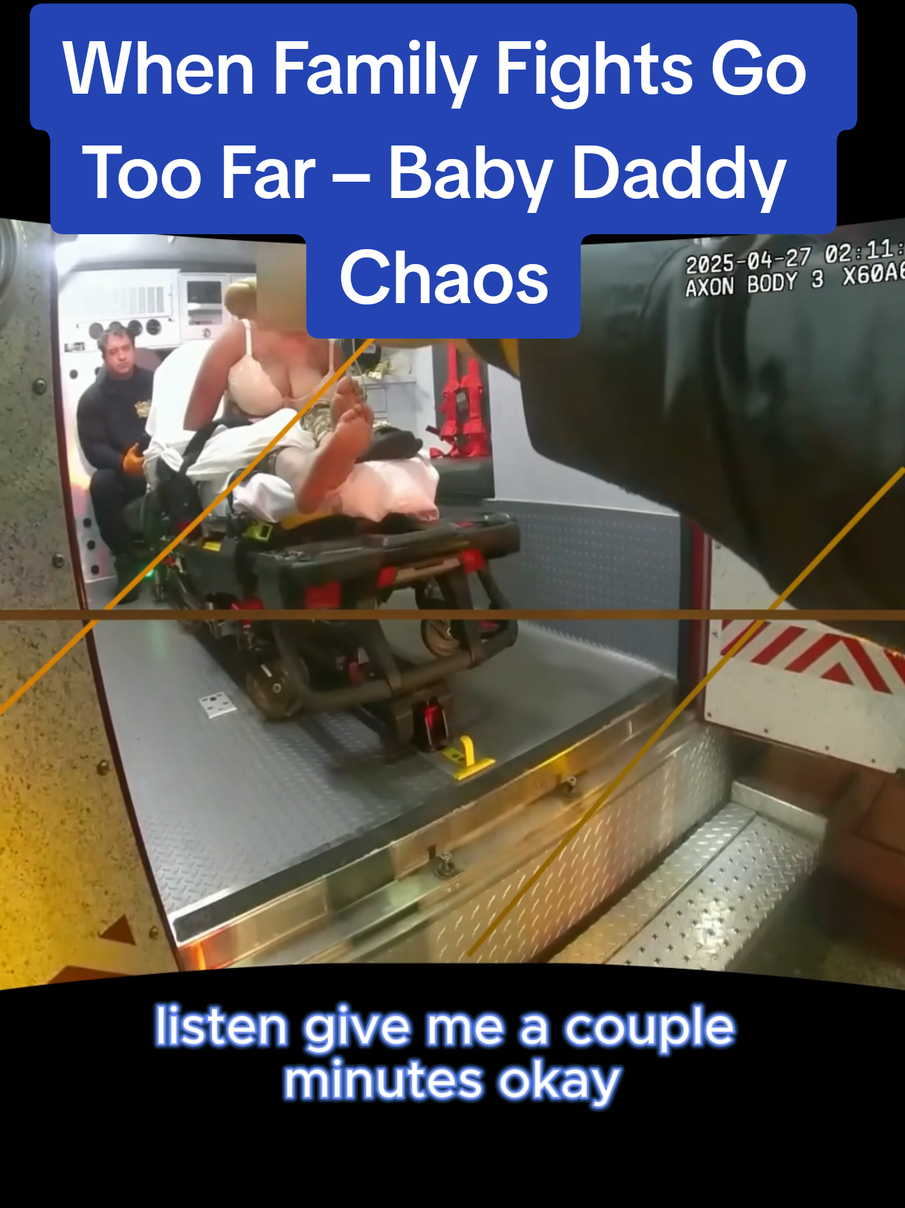 When Family Fights Go Too Far – Baby Daddy Chaos #cops #copsoftiktok 