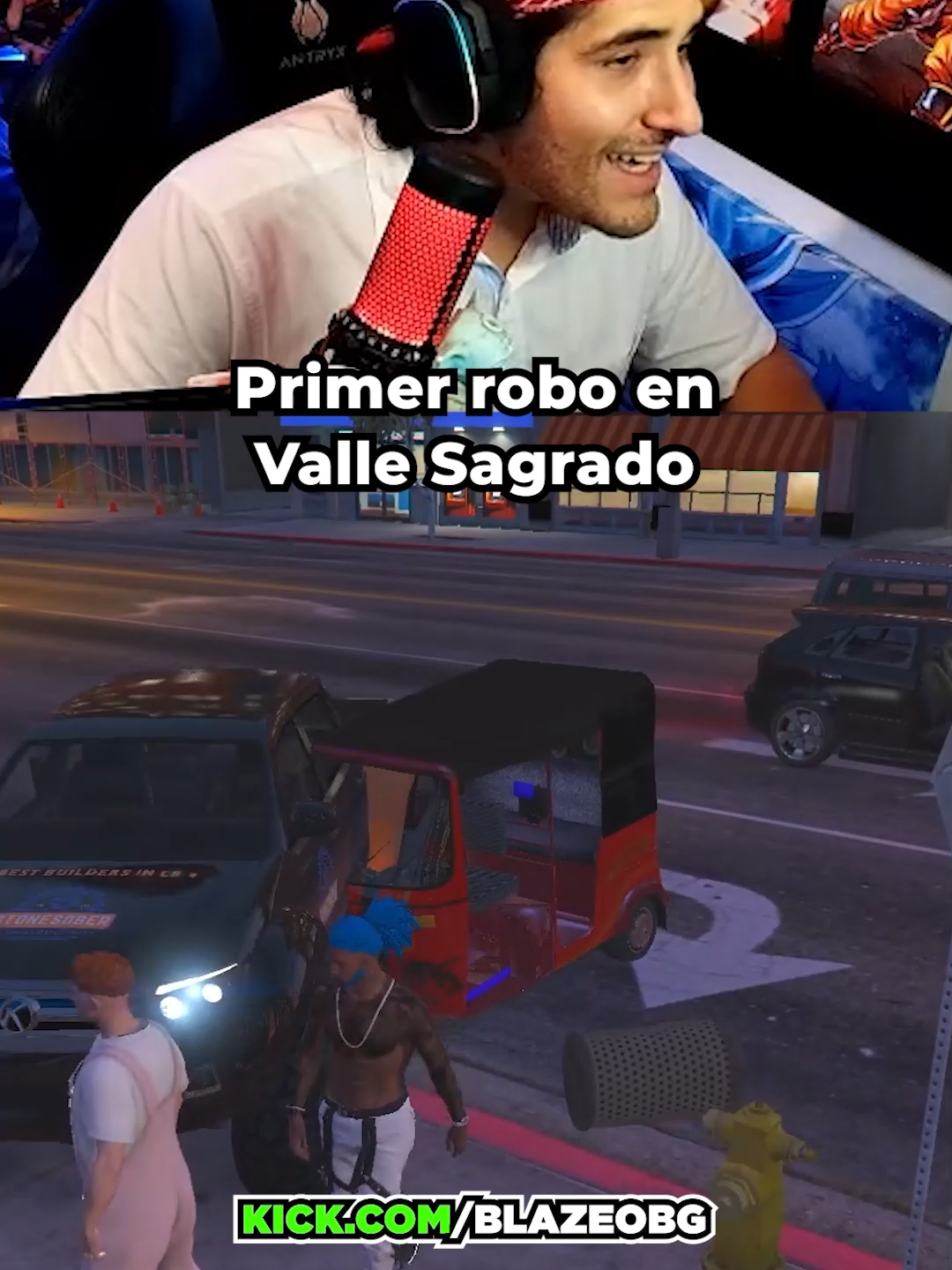 Empezamos fuerte con la serie de valle sagrado #humor #gta5 #gta5roleplay #chow #vallesagrado #kickperu #blazeobg