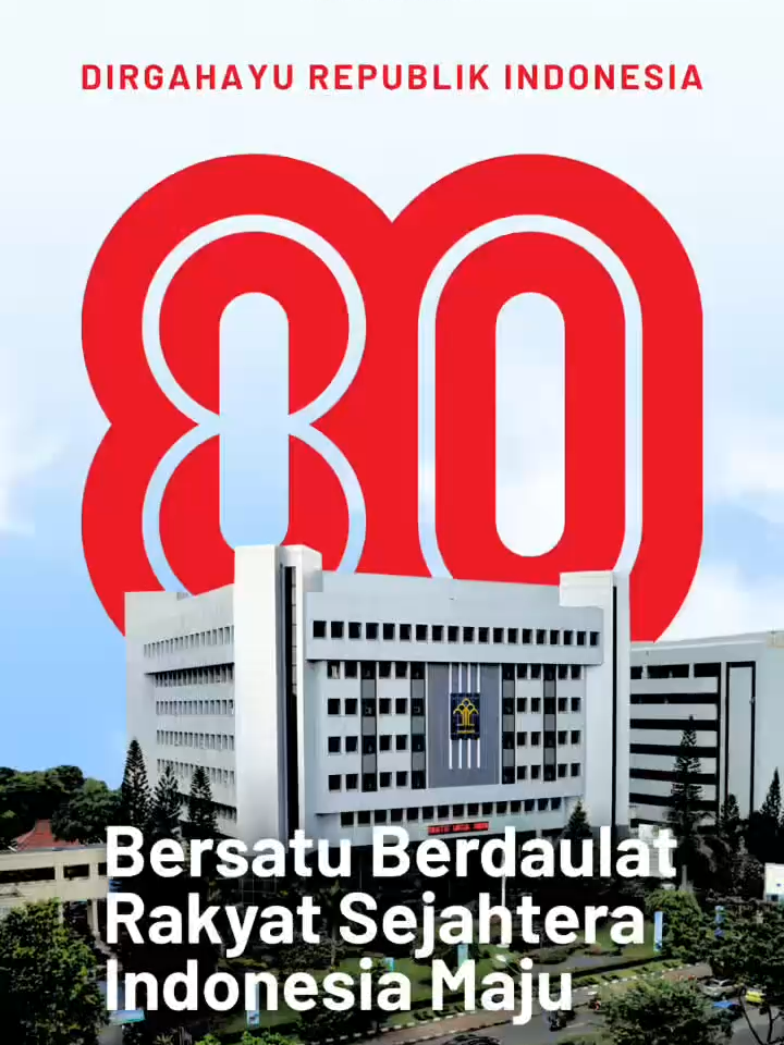 #SahabatPP , Dirgahayu Republik Indonesia ke-80 🇮🇩 Semoga semangat kemerdekaan senantiasa menginspirasi kita untuk bekerja lebih baik, berkarya lebih hebat dan mengabdi demi Indonesia yang bersatu, berdaulat, rakyat sejahtera dan maju.  Merdeka ❗️ Merdeka ❗️Merdeka❗️ Pembangunan Merata, Kemerdekaan Semakin Nyata  Bersatu, Berdaulat, Rakyat Sejahtera untuk Indonesia Maju  #KementerianHukum  #HUT80RI #BersatuBerdaulatRakyatSejahtera #BersatuBerdaulatIndonesiaMaju #MajuDariAku  #PembangunanMerata #KemerdekaanSemakinNyata #LayananHukumMakinMudah #DJPPKemenkum