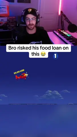 Bro risked his food loan for this 😭 #fyp #streaming #streamer 