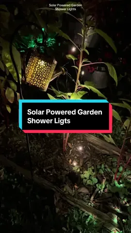 Solar Powered Garden Shower Light fairy lights, solar powered plant light #Gardening #Solar 