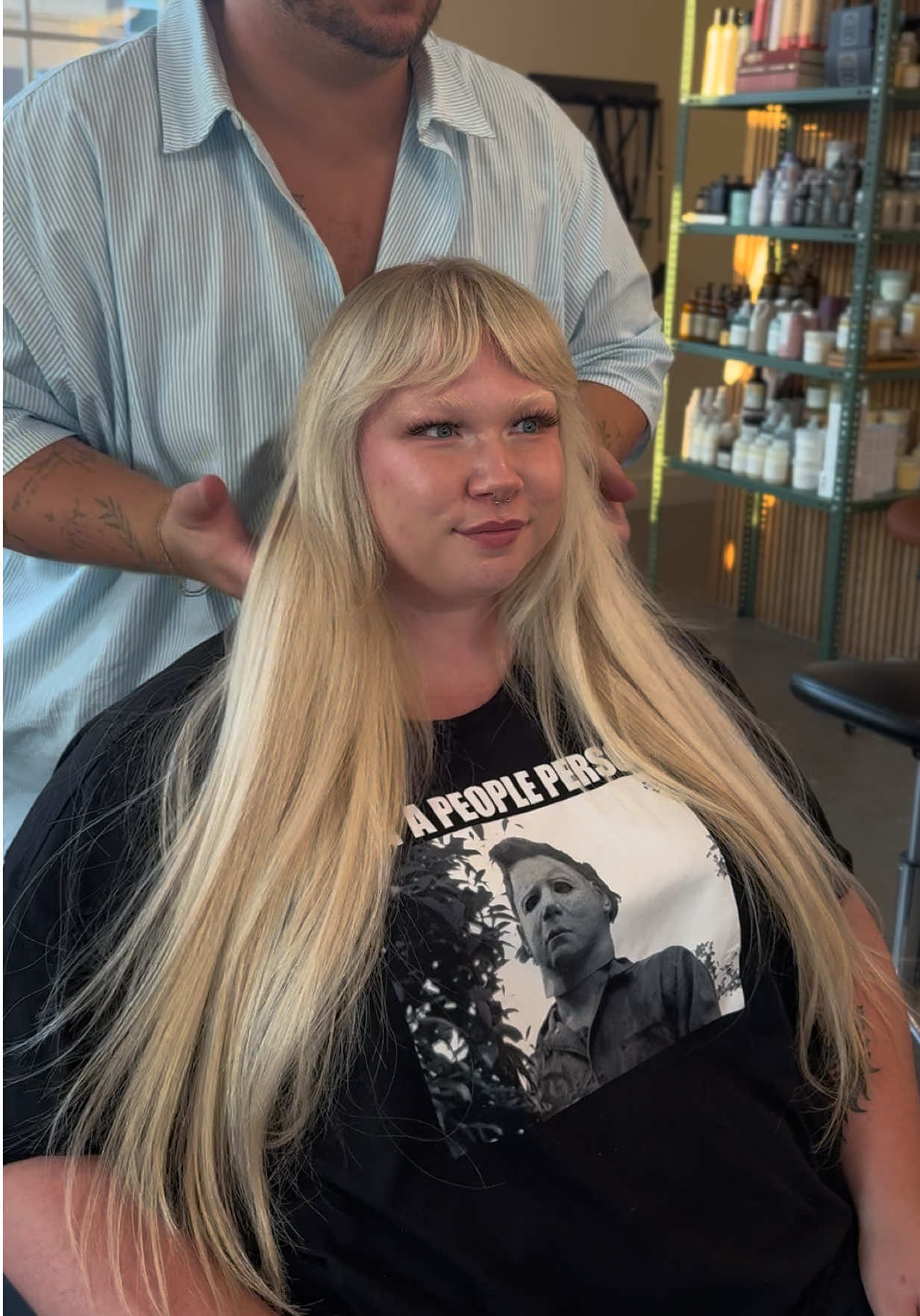 Not every day is a transformation sometimes we just maintain!!🤏🤏 @napoleonbonafarte_  #hairtok #hairstylist #nashvillehairstylist #hairday #extnesions 