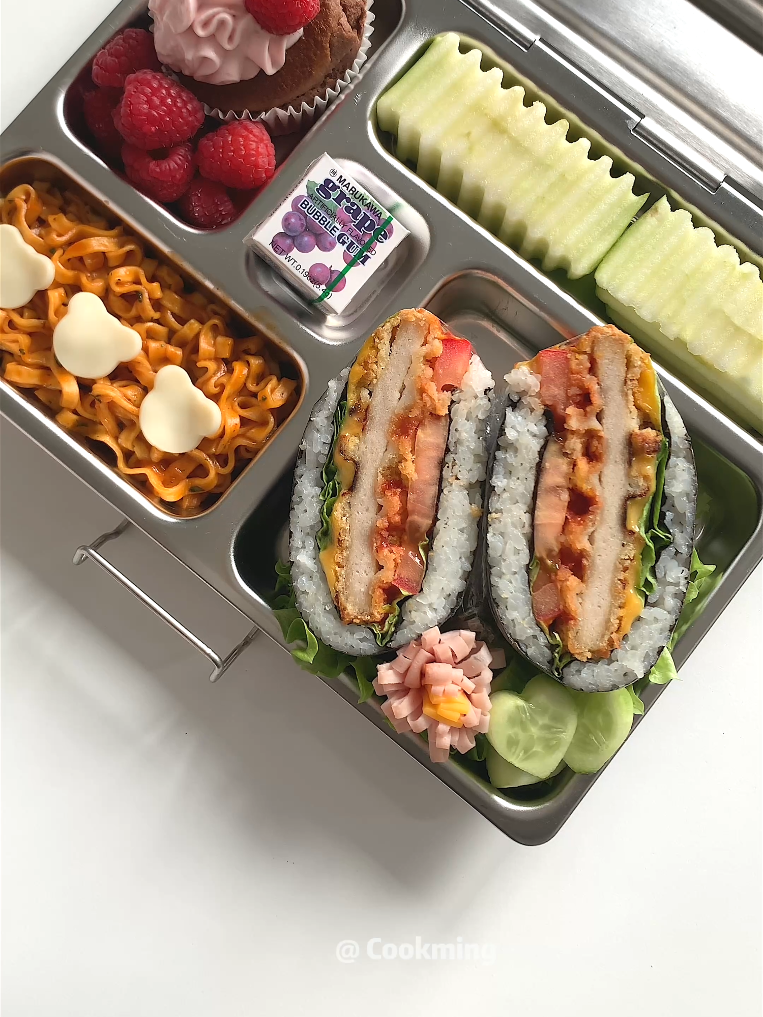 Pack a  Bento for My Daughter - day 40 🍱 和我一起做便當#lunchbox #cooking  #bento #asmrvideo  #food #bentobox   #kawaiifood #便當 #愛心便當 #헬로키티 #도시락 #사랑도시락 #ハローキティ #キャラ弁 #お弁当