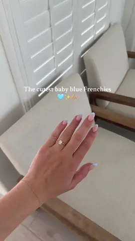 Love this set 🥹🩵✨ #newnails #babybluenails #nailart #fyp #frenchtipnails 