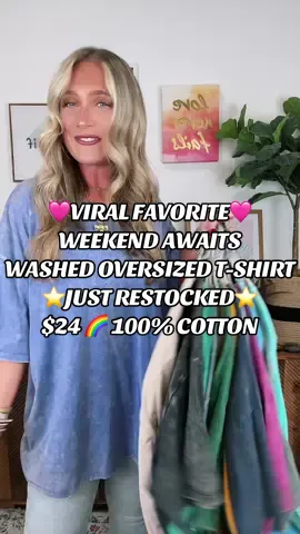 Your most-loved tee is calling 🤍 The Weekend Awaits Tee = viral favorite with the perfect oversized fit + dreamy color lineup you’ll wear on repeat. 🌟  ✨ 100% cotton softness 🪡 Effortless oversized drape 📏 Washed, lived-in look 🌈 Colors for every vibe 💲 $26 #madisonandmallory #weekendawaitstee #oversizedtee #viralstyle #casualchic #madisonmallorystyle #ootdinspo #everydayoutfits #shopmystyle #wardrobestaples #falltransition #colorcrushclub #trendingnow #versatilestyle