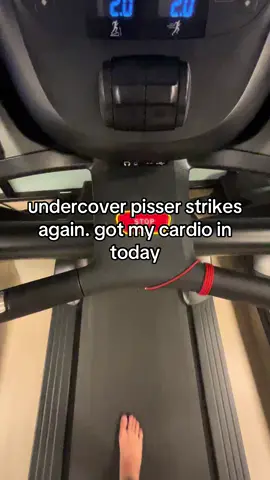 no treadmill is safe #fyp #viral #undercoverpisser 