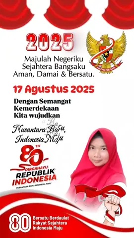 #17agustus #dirgahayuindonesia #merdeka #indonesia #2025 