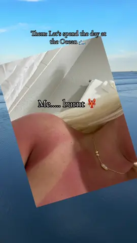 Spend the day at the ocean 🌊  #ocean #foryou #relaxing #summervacation #sunburnt 