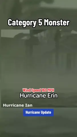 🌀🚨 HURRICANE ERIN EXPLODES TO CATEGORY 5 🚨🌀 Erin has turned into a monster storm with winds blasting at 160 mph. Forecasters warn it is still getting stronger and could double or even triple in size. Flood watches are up across Puerto Rico and the Virgin Islands, shelters are ready, and ports are closed. Even if the eye never hits land, Erin’s growing reach will hammer the Caribbean and send dangerous surf toward the U.S. East Coast. We are tracking Erin with the latest NOAA data and live Tropical Tidbits graphics. #HurricaneErin #hurricanetoday  #category5  #hurricaneupdate   #AtlanticStorm 