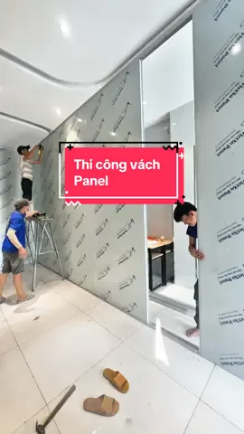 Thi công vách panel ngăn phòng. Cách âm cách nhiệt, thi công nhanh gọn không bụi như thạch cao phải sơn nước. #Emduydecor #vachpanel #vachnganphong #nganphong #vachpanelnhaxuong 