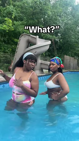 Idk what he means…😅 #friends #swimming #pool #hangout 