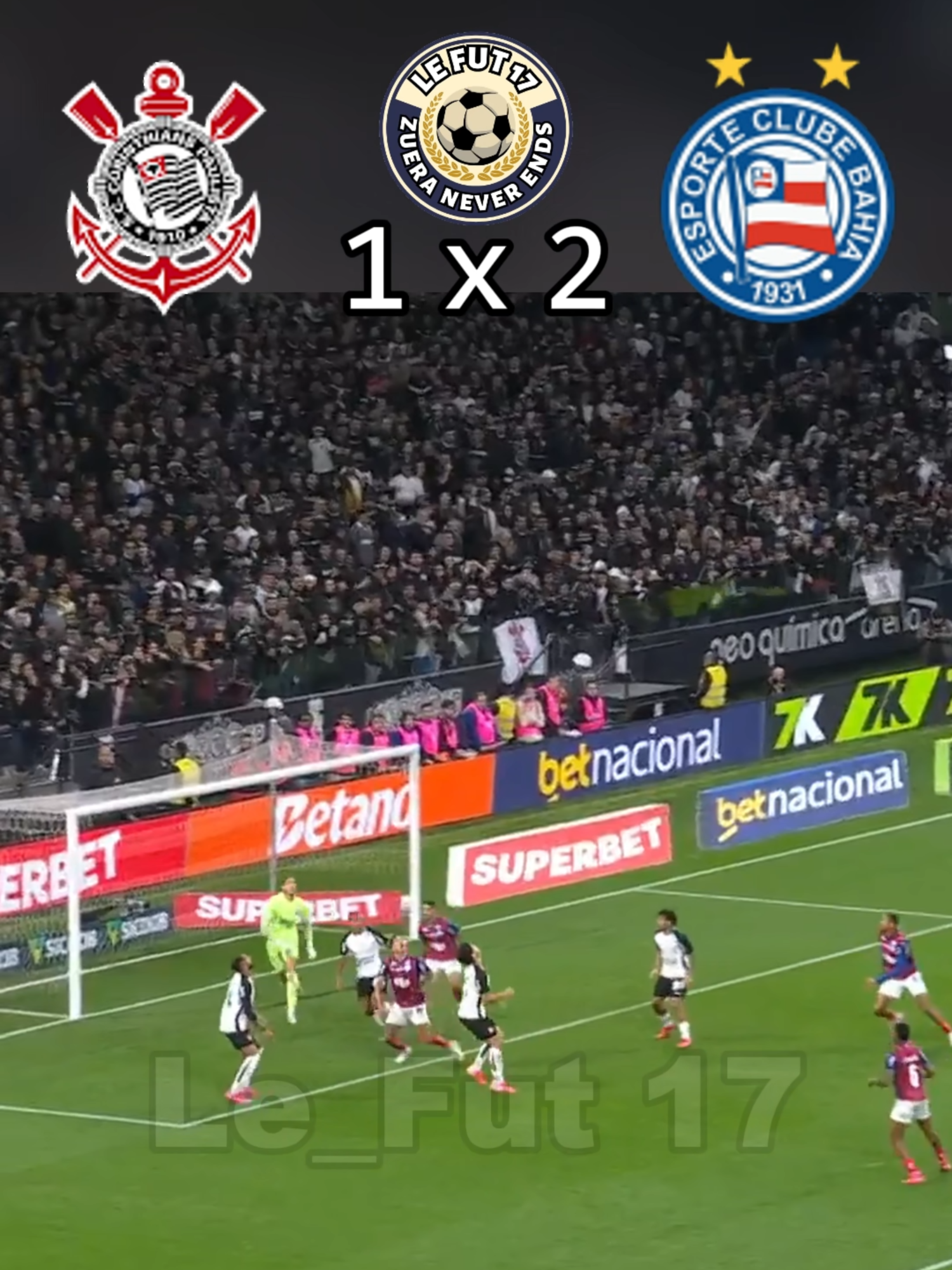 corinthians x bahia #futebol #corinthians #timao #bandodeloucos #gavioesdafiel #brasileirao #bahia #engracado #edit #smzinho
