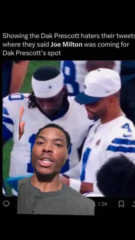 After tonight’s performance from Joe Milton, I think deck spot is solidified. Joe Miller did a great job with making us believe during the training camp that he had a chance to take that spot but after tonight’s game, I’m sold that deck is gonna be just fine as long as he stays healthy. #greenscreenvideo #greenscreen #creatorsearchinsights  #dakprescott, #nfl, #football, #sports, #fyp