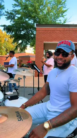 Summer vibes! We outside with it😓🔥 #fyp #drums #fypシ #drummer #musciansoftiktok 