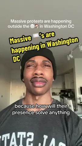 Massive 🪧’s are happening outside the ⚪️🏠 in Washington DC #AdviceFromLouis #Satire 