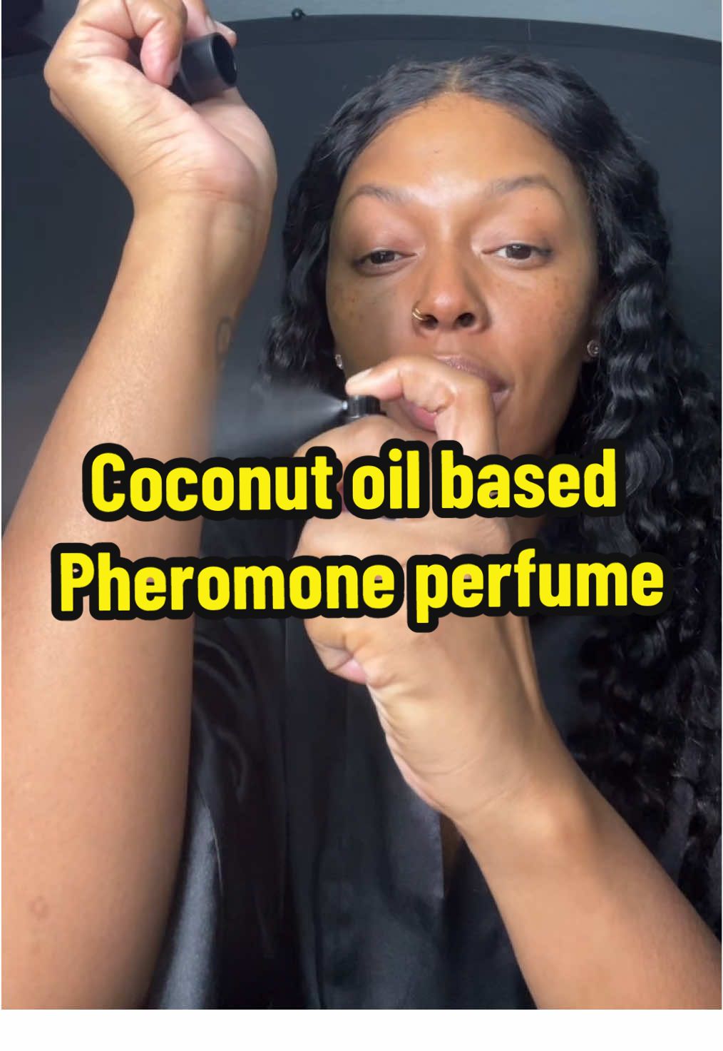 Sweet, fruity, floral yet ENTICING. This coconut oil based pheromone perfume will definitely catch his attention 
