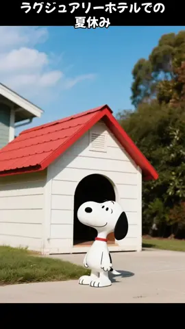 ラグジュアリーホテルでの夏休み🌻#スヌーピー #SNOOPY #snoopy #スヌーピー好き 