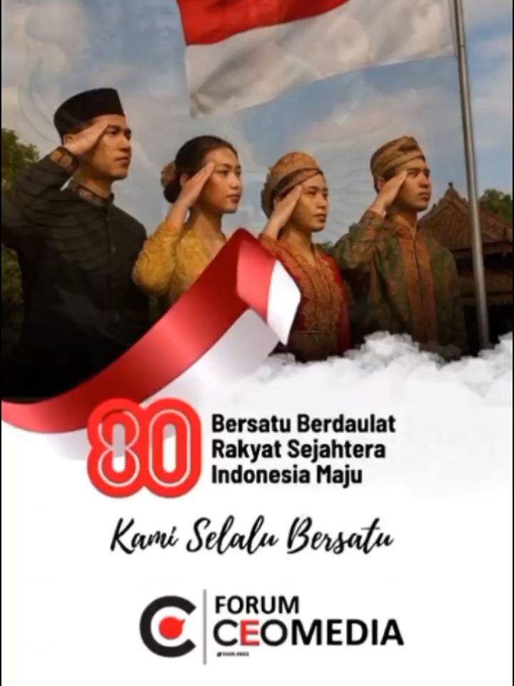 Forum CEO Media Kepri - Forum CEO Media 80 tahun kemerdekaan Indonesia adalah warisan heroik para pahlawan. Kini, giliran kami meneruskan estafet—dengan karya, dedikasi, dan persatuan. Kami selalu bersama!.  Dirgahayu Indonesiaku ke-80! Dengan solidaritas dan kolaborasi, Forum CEO Media siap berkontribusi untuk negeri. Karena kami yakin: selama kita bersama, Indonesia tak akan pernah mundur. #HUTRI80🇮🇩 #KamiSelaluBersama #ForumCEOMediaKepri #IndependenceDay 🎉 #wartakepri #wartakepritv #onepiece #Indonesia80  #HappyIndependenceDay #Merdeka #hutri