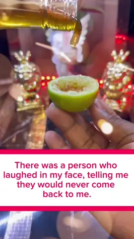 There was a person who laughed in my face,telling me they would never come back to me,but I did this spell,and the next day they returned crying and begging for my love,all I did was take a lemon and cut it in half,then I used a spoon to scoop out some of the pulp from 1/2,you can use any tool the important thing is to leave a hollow space,just like I show you then on a piece of paper,I wrote my name and that person's name in the shape of a cross,I folded the paper perfectly towards me to draw in all their essence,and I placed it inside the hollow I made in the lemon,then I added some sugar,a pinch of cinnamon powder and a good amount of honey,that mixture was what made that person come to me,full of love and begging,I then covered the lemon with the other half and inserted 7 pins,but you can also use needles,once I inserted the pins or I sealed the lemon with a red candle,the candle doesn't have to be red,you can use white as well,after doing all that I went to my backyard and buried the lemon,the next day they came to me begging,apologizing and crying for another chance,and I'm telling you do this and I promise you won't regret it,you'll get wonderful and very fast results,just like I did,but if you need something stronger and don't want to do it yourself,contact me through the link in my profile,and I'll help you declare and give thanks,and I'm telling you do this and I promise you won't regret it. #witch #witchtok #witchcraft #witches #Florida 