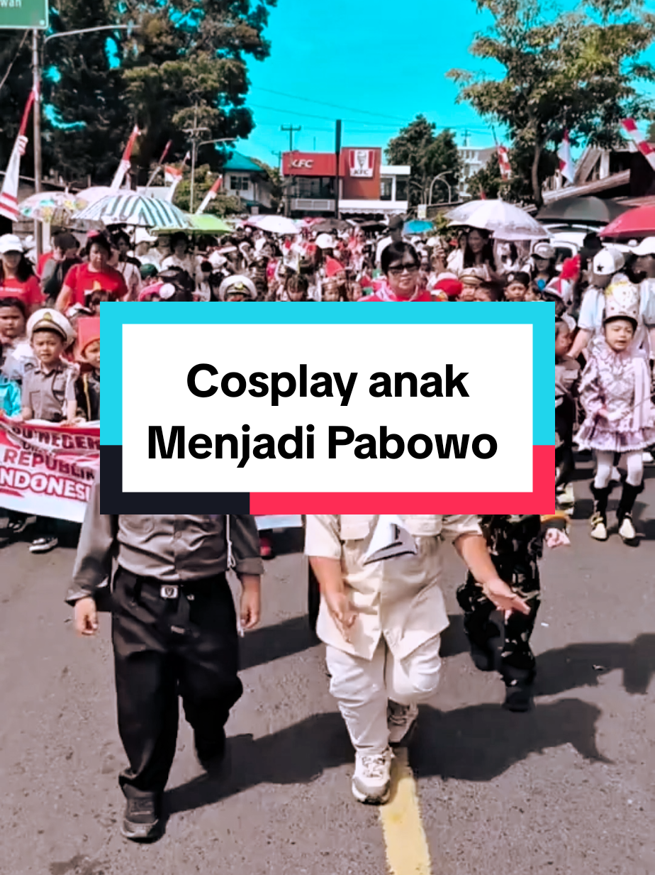 Cosplay presiden anak carnaval 17 agustusan #cosplay #cosplayanak #cosplapresiden  #cosplayprabowo #viral 