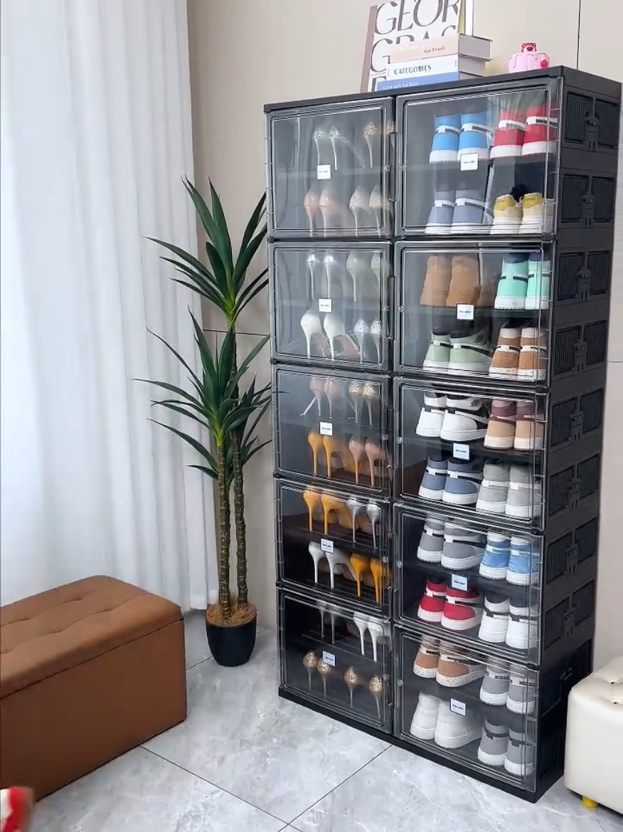 tủ để giày dép gấp gọn #tugiay #tugiaygapgon #tugiaythongminh #tunhua #xuhuong 