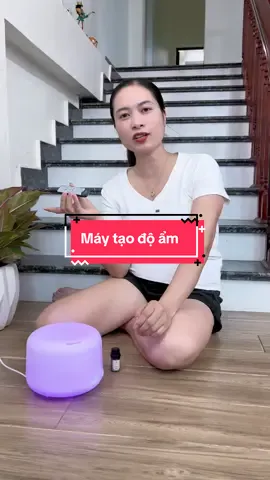 Vừa phun sương vừa làm đèn ngủ quá OK ạ #uyenungy #maytaoamphunsuong #xuhuong 