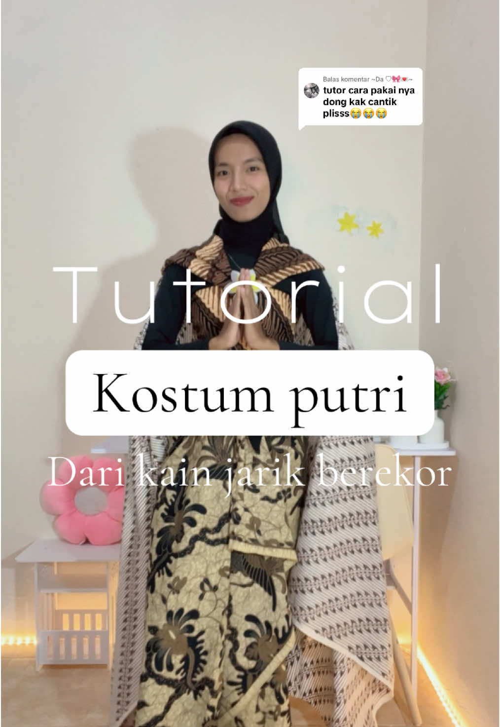 Membalas @~Da ♡🎀💌~ tutorial kostum putri dari kain jarik dengan ekor tanpa jahit, cocok untuk pertunjukan pentas seni, fashionshow,baju kreasi dll #agustusan #kainjarik #styling #kreasikainbatik #fashionshow #pentasseni #fashiontiktok #fashionagustusan #outfitinspiration #kostumkarnaval #tutorial #tutorialstyle 