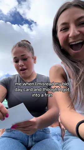 crying I look terrified I didn’t know what theta theta meant yet #bidday #rushtok #kylandarnell #urirush #kd #sororityrecruitment 