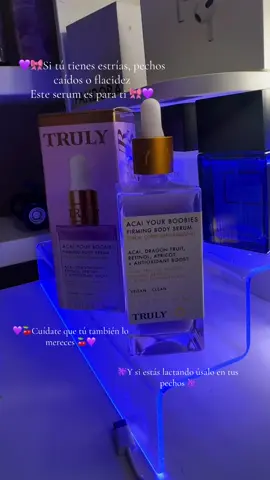 Dile Bye 👋🏻 a esa molestas estrías 💜🎀 Este suero está diseñado para ayudar a reafirmar y suavizar la piel del pecho, reduciendo la aparición de estrías y líneas finas 