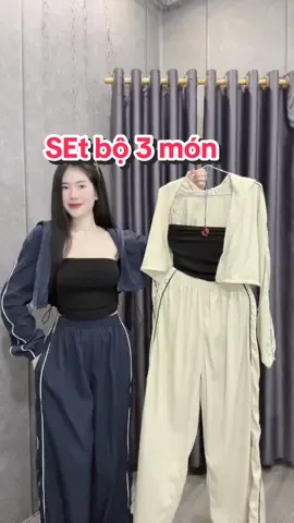 Set bộ gió lụa 3 món #tiktokviralvideos #moingaymotoutfit #xuhuong #hottrend #thoitrang 