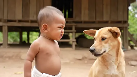 នៅសុខៗទៅរករឿង🐕មិចមុខអត់ដូចមនុស្សចឹង👶🏼😂