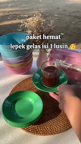 lepek gelas isi 1 lusin #lepekkopi #lepekgelas #lepek #peralatandapur #tiktokshopindonesia 