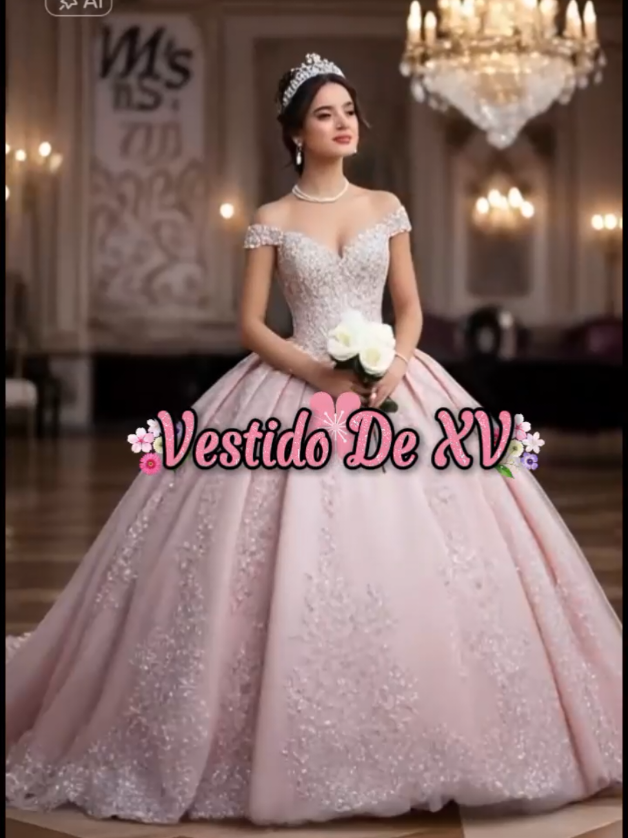 Vestido de XV ✨🌸 #CapCut #vestidodequinceañera #filtroia #ia 