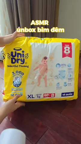 mình chưa nhiều tiền thì mình unbox bỉm nè #asmr #bimdem #unidry #airpocket #unidryvietnam 