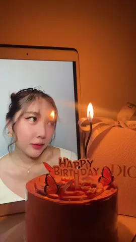 🎀 Happy birthday to me 🎀 #วันเกิดของฉัน #เป่าเค้ก #27y 