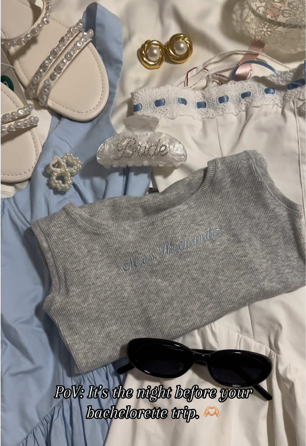 Can you guess where I am going? Sneak peak of the outfits. 🫶🏼#mamamiashesgettingmarried #mamamia #bachelorette 