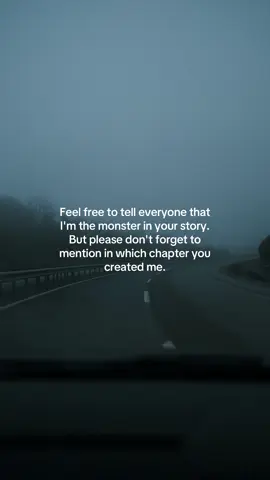 They might call you the monster, but never forget who created the story. 💭 #toxicrelationship #boundaries #monster #relationshipproblems #heartbreak 