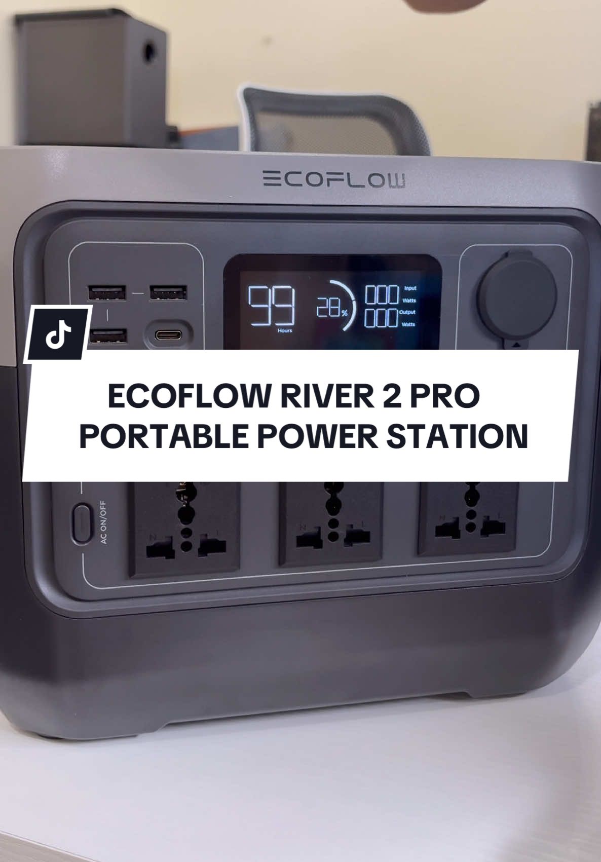 SI ECOFLOW TALAGA ANG LEGIT NA PORTABLE POWER STATION 💯 #portablepowerstation #generator #ecoflow #trending #fyp 